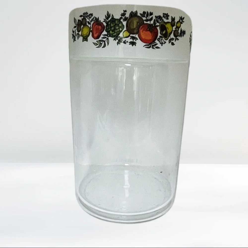 VINTAGE Spice of Life Glass Canister
